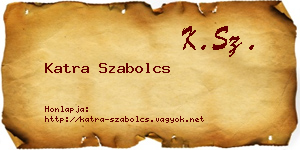 Katra Szabolcs névjegykártya